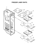 Freezer liner parts