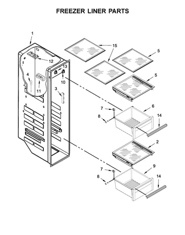 Freezer liner parts