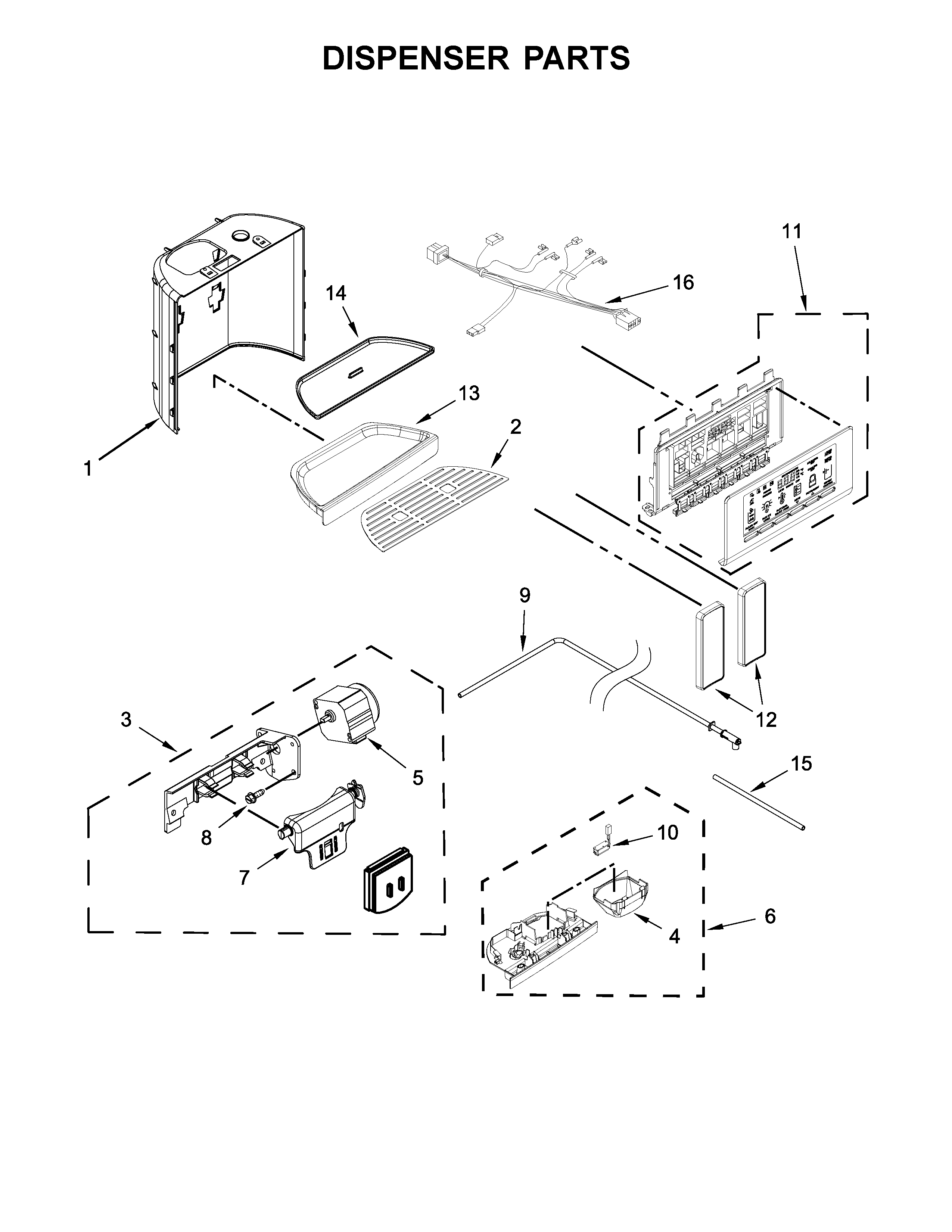 DISPENSER PARTS
