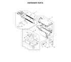 Whirlpool WFW87HEDC1 dispenser parts diagram