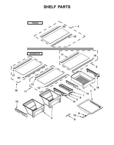 Shelf parts