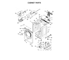 Whirlpool YWED85HEFW1 cabinet parts diagram