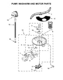 Pump, washarm and motor parts
