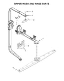 Upper wash and rinse parts