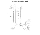 KitchenAid KDFE454CSS5 fill, drain and overfill parts diagram
