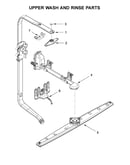 Upper wash and rinse parts