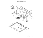 Whirlpool WFE550S0HB0 cooktop parts diagram
