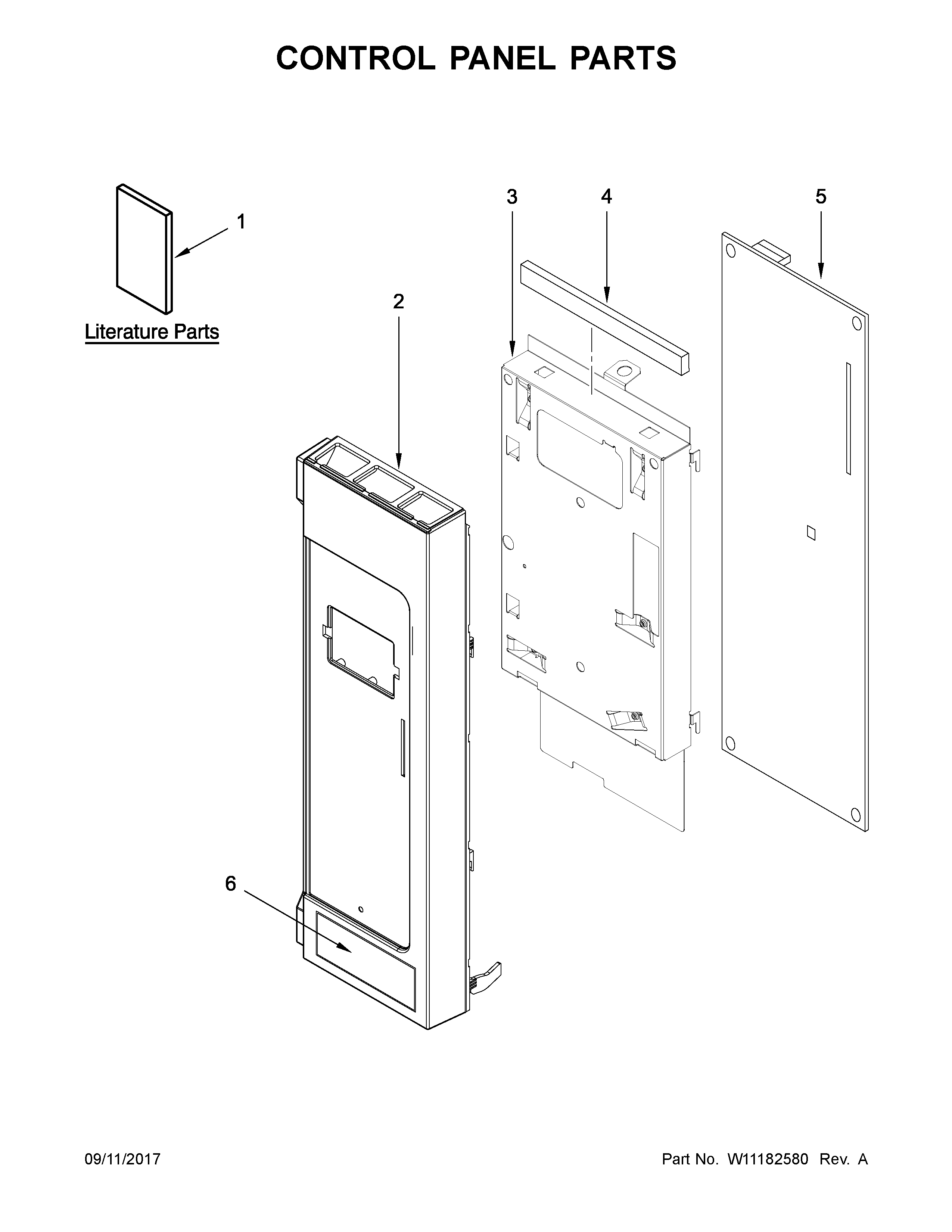 Control panel parts