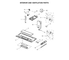Whirlpool WMH32519FT1 interior and ventilation parts diagram
