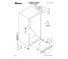 Amana AQF1201TRW03 cabinet parts diagram