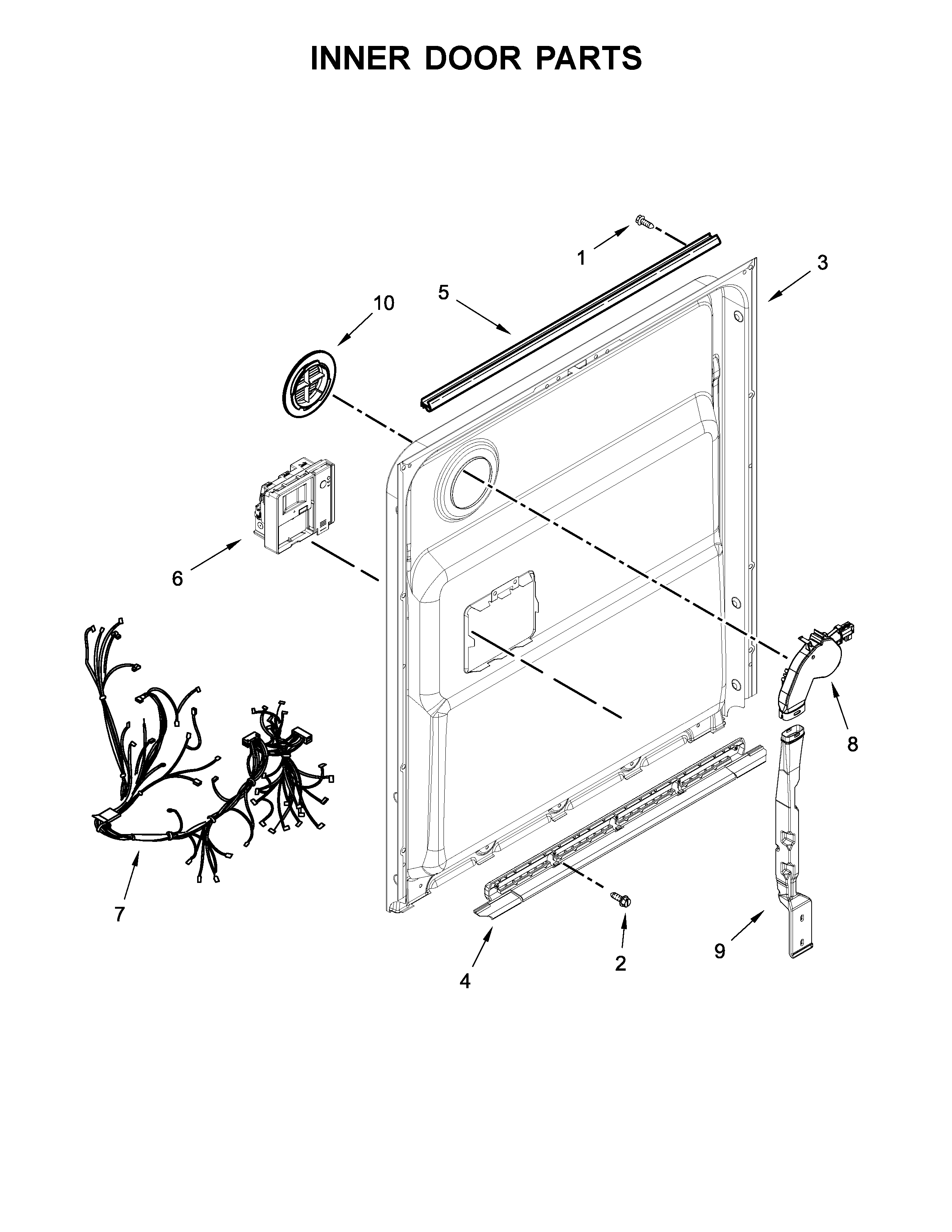 Inner door parts