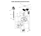 Jenn-Air JDB9800CWP3 pump, washarm and motor parts diagram