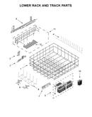 Lower rack and track parts