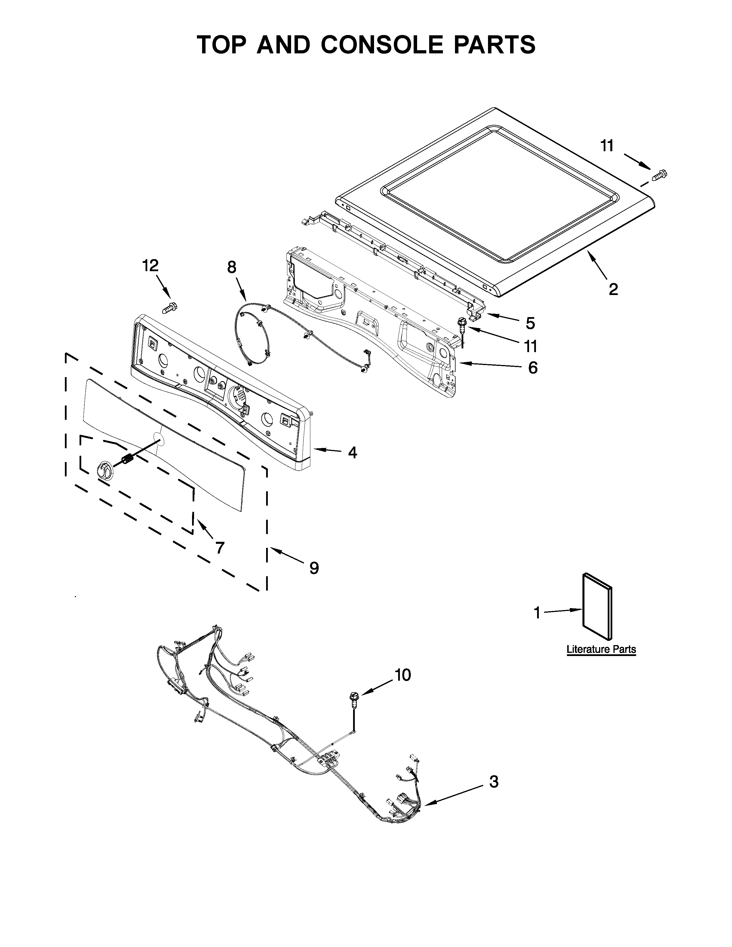 TOP AND CONSOLE PARTS