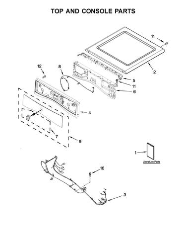 Top and console parts