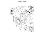 Amana YNED5800DW2 cabinet parts diagram