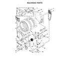 Amana YNED5800DW2 bulkhead parts diagram