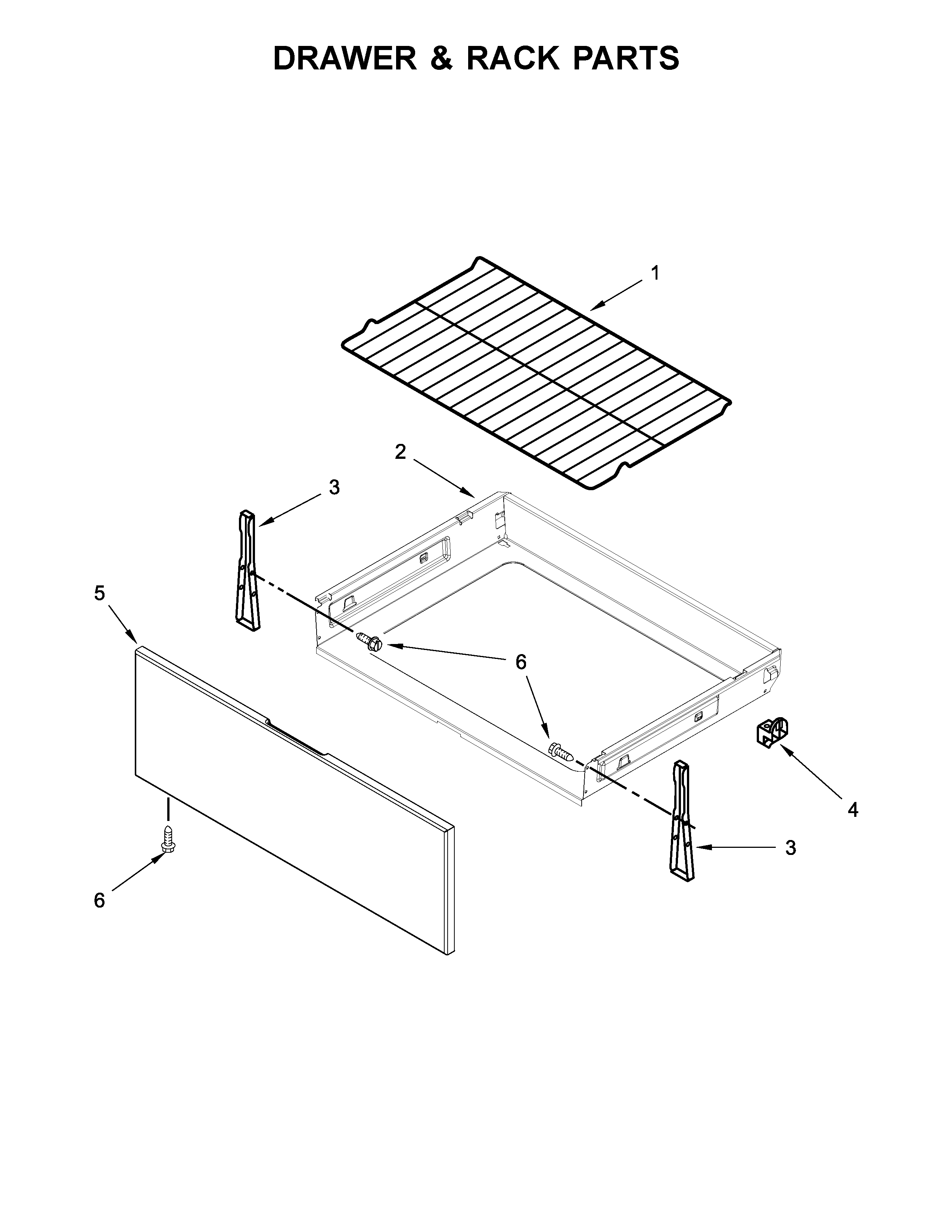 Drawer & rack parts