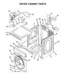 Dryer cabinet parts