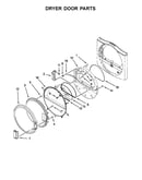 Dryer door parts