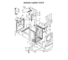 Maytag MLE22PDAYW0 washer cabinet parts diagram