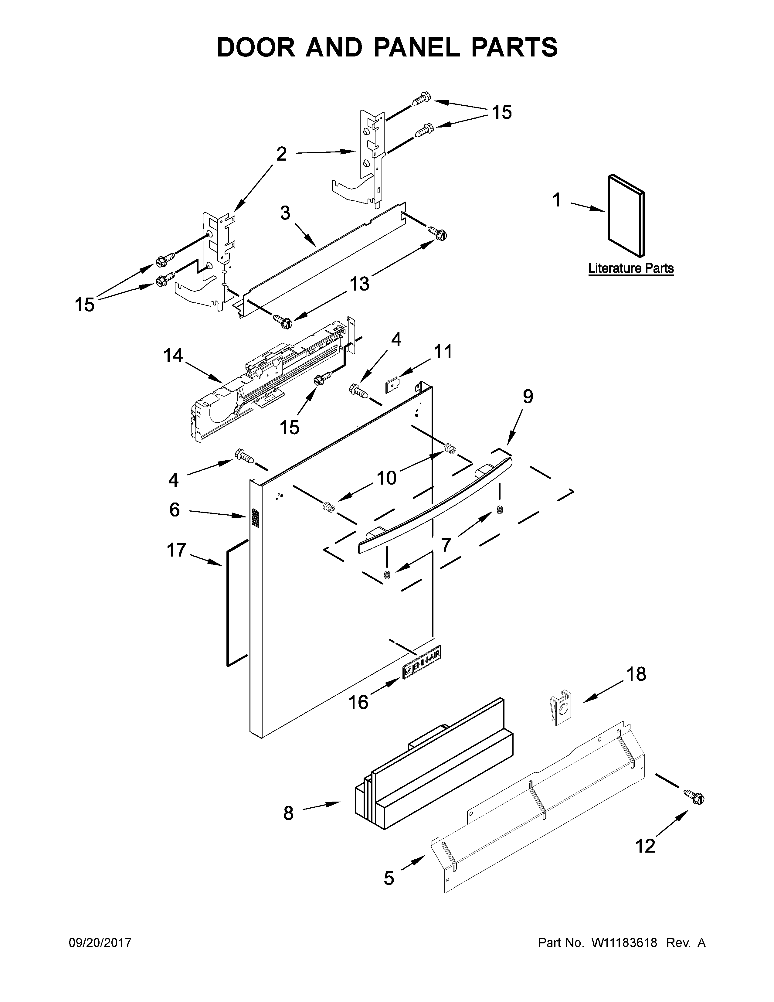 Door and panel parts