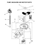 Pump, washarm and motor parts