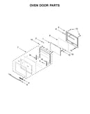 Oven door parts