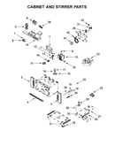 Cabinet and stirrer parts
