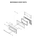 Microwave door parts