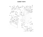 Whirlpool YWED8000DW3 cabinet parts diagram