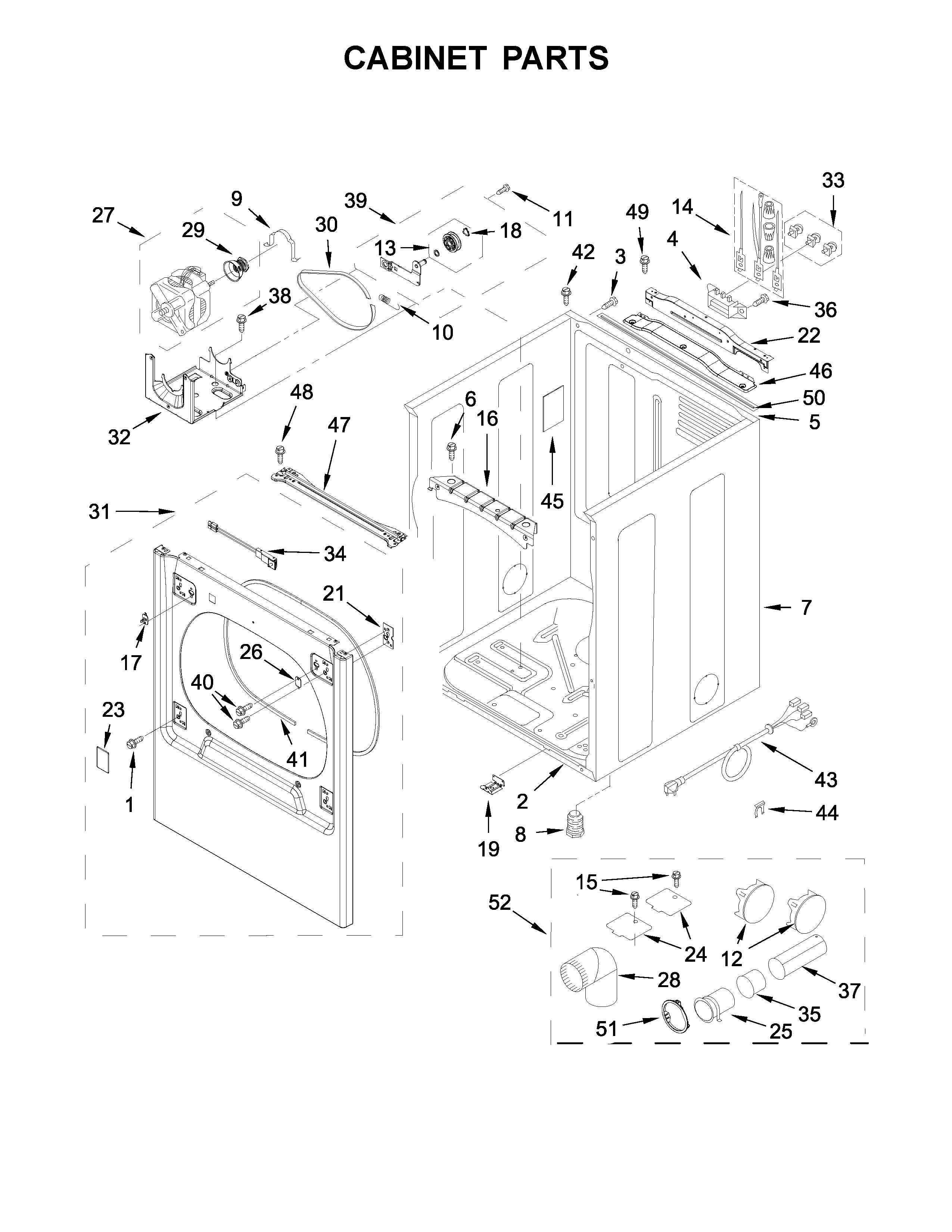 Cabinet parts