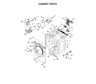 Whirlpool YWED90HEFW1 cabinet parts diagram