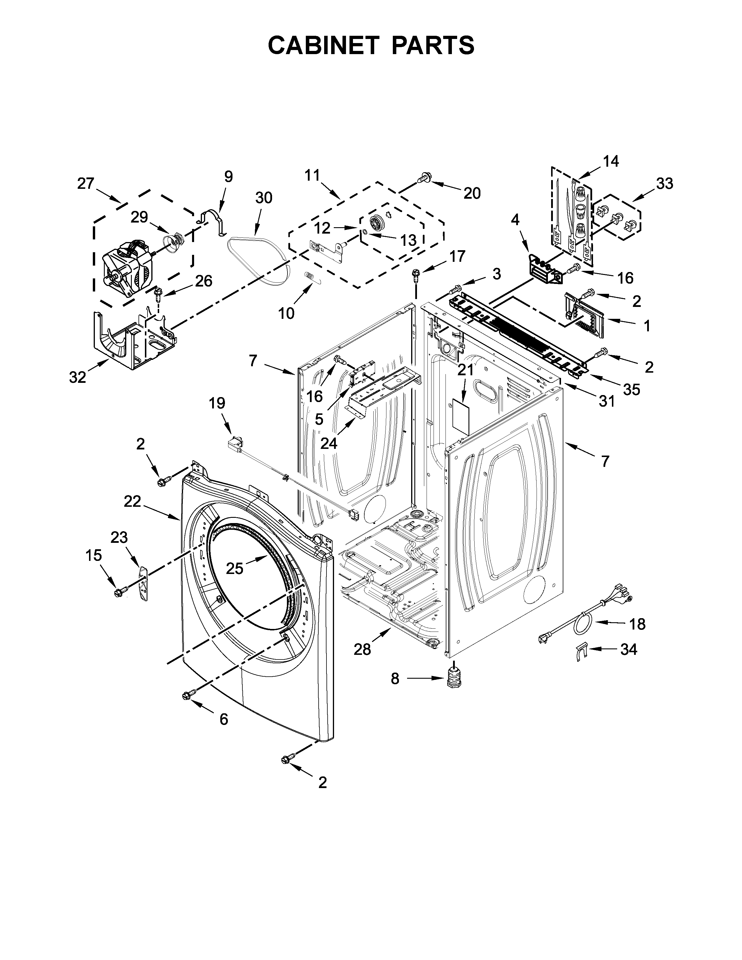 Cabinet parts