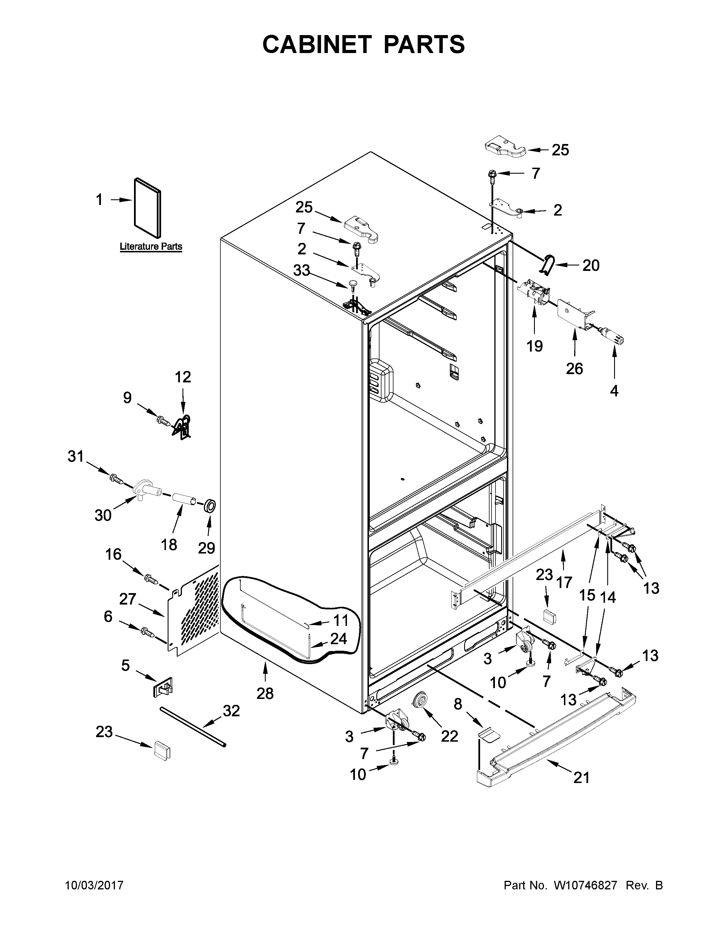 Cabinet parts