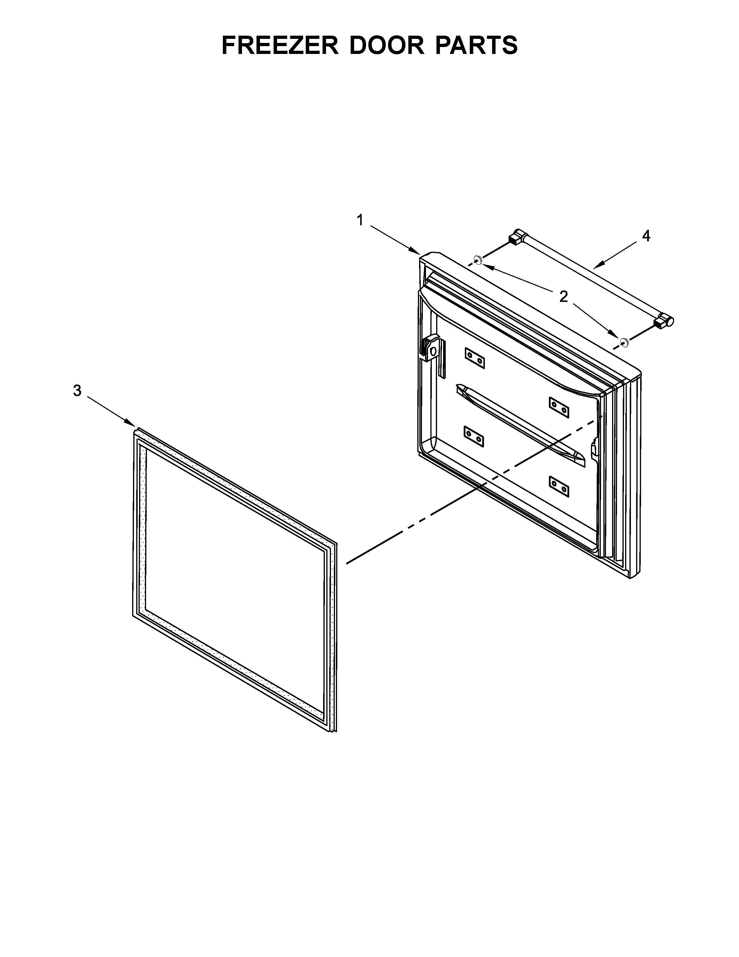 Freezer door parts