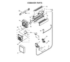 Maytag MFW2055DRM00 icemaker parts diagram