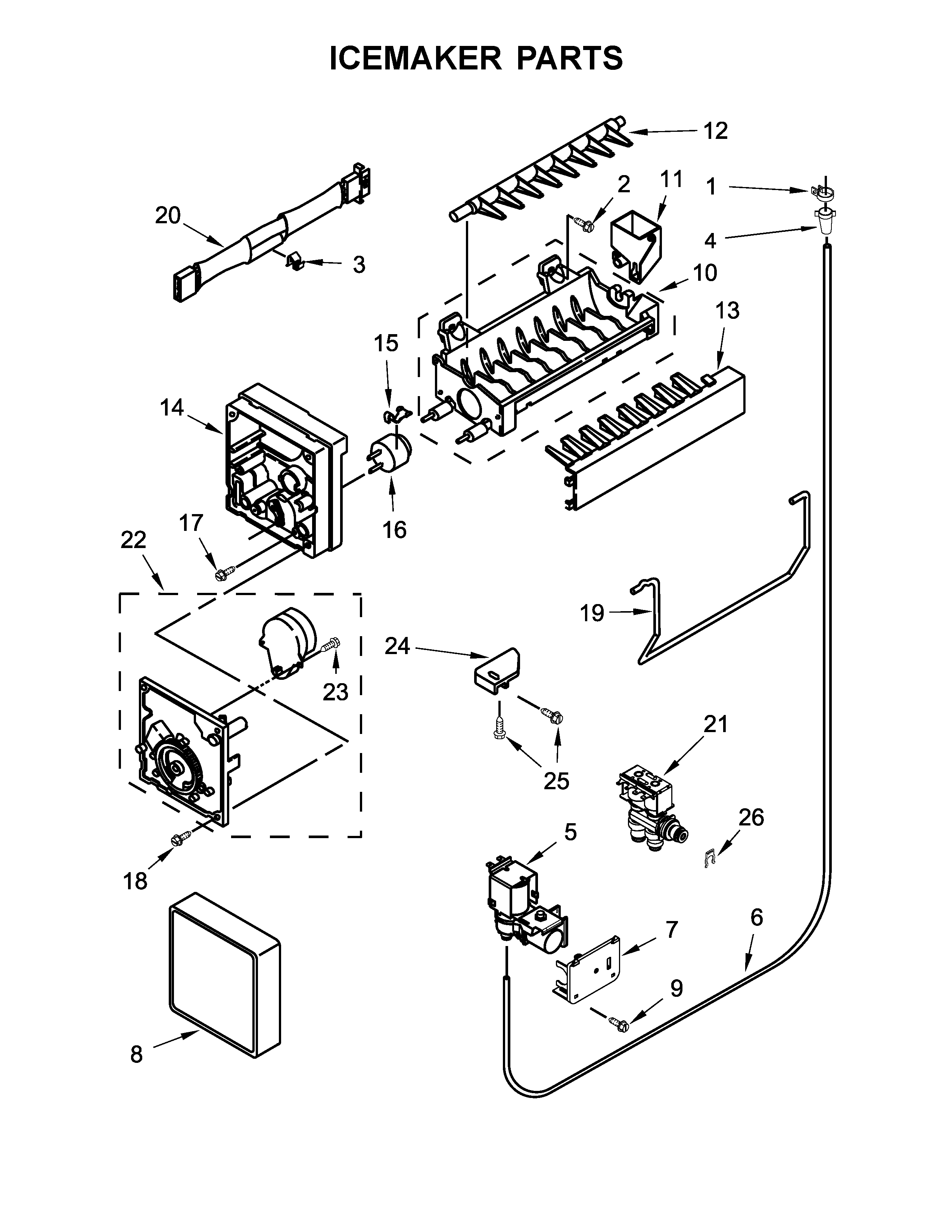 Icemaker parts