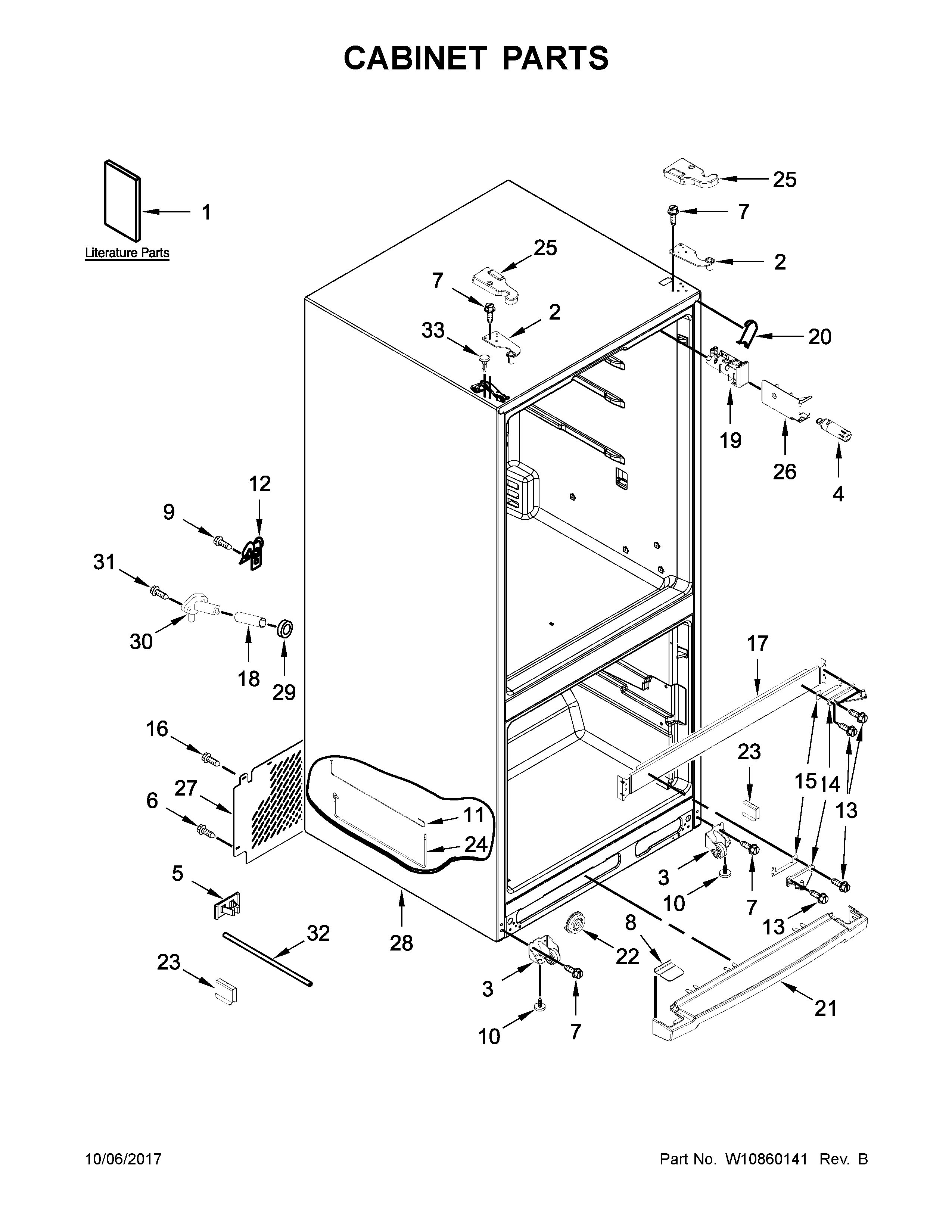 Cabinet parts