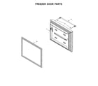 Maytag MFW2055DRM01 freezer door parts diagram