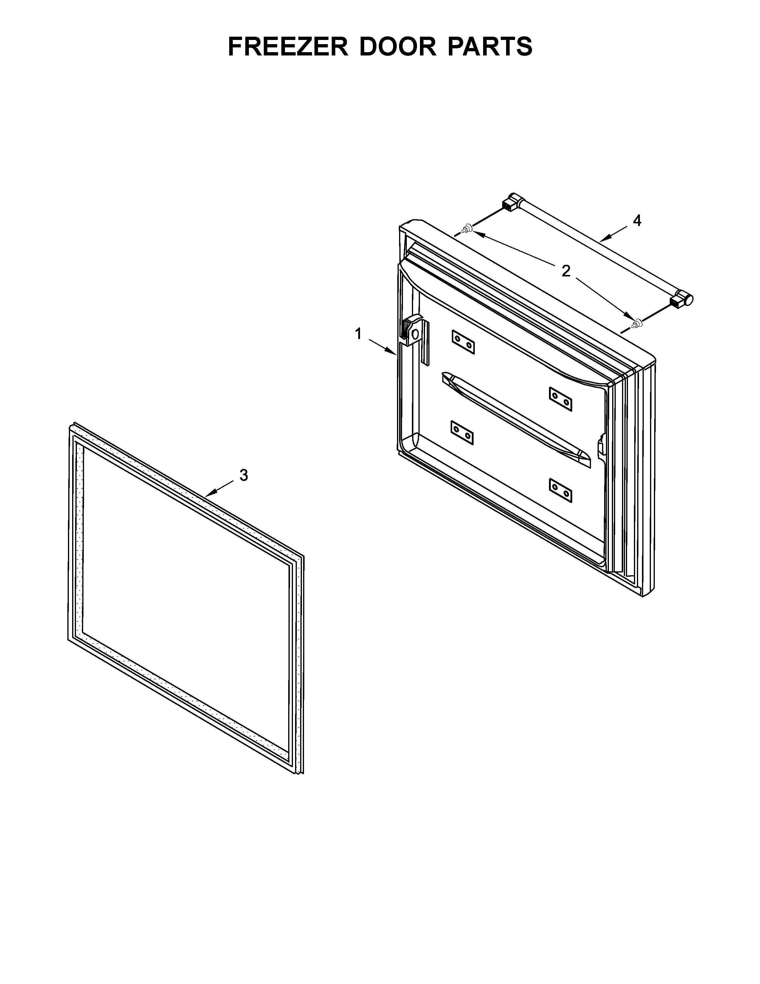 Freezer door parts