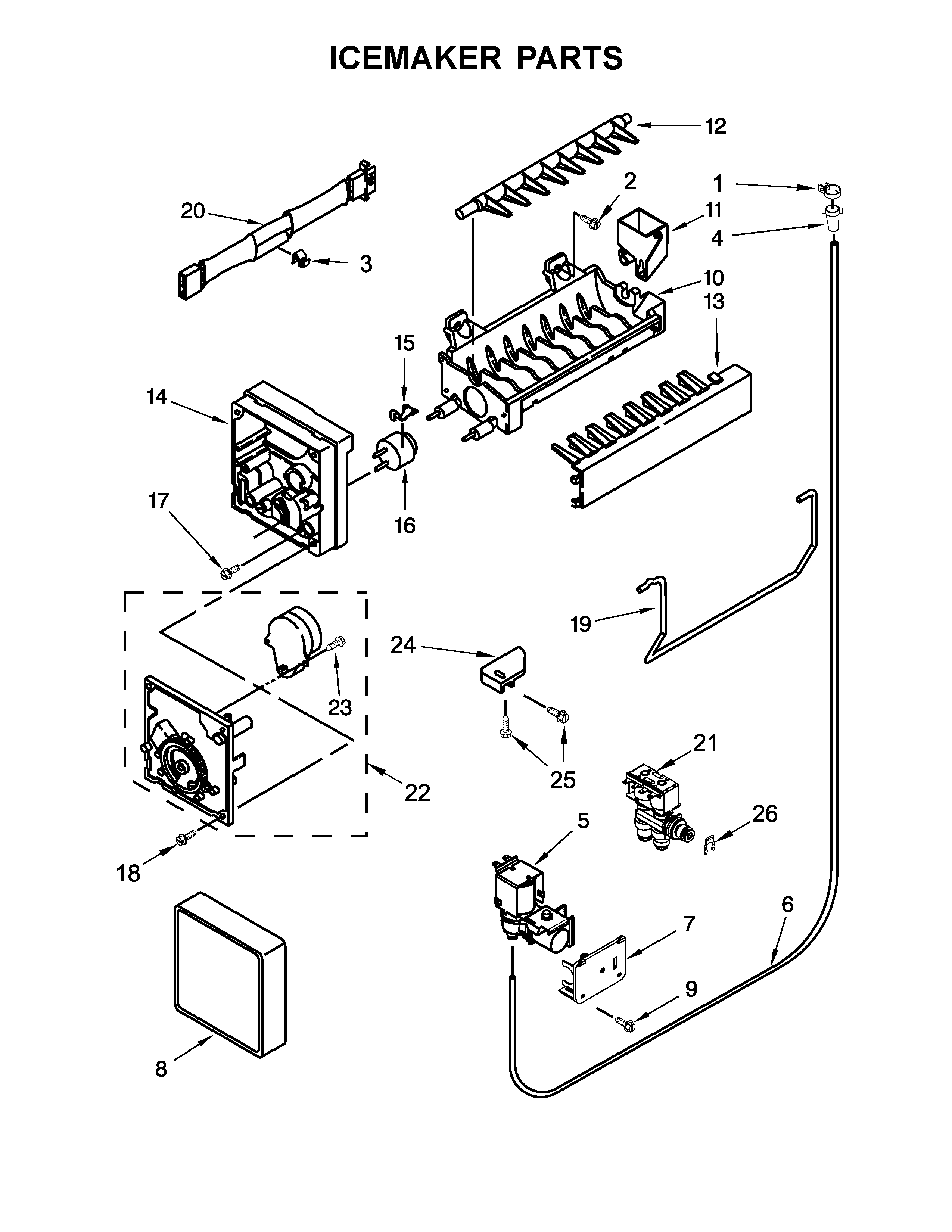 Icemaker parts