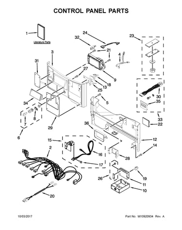 Control panel parts