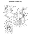 Dryer cabinet parts