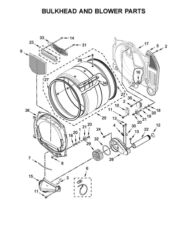 Bulkhead and blower parts