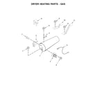 Maytag MLE22PDAZW0 dryer heating parts - gas diagram
