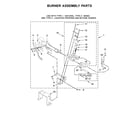Maytag MLE22PDAZW0 burner assembly parts diagram