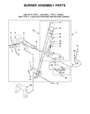 Burner assembly parts