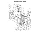 Maytag MLG22PRAWW0 washer cabinet parts diagram