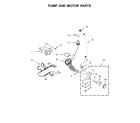 Maytag MLE22PDAZW0 pump and motor parts diagram